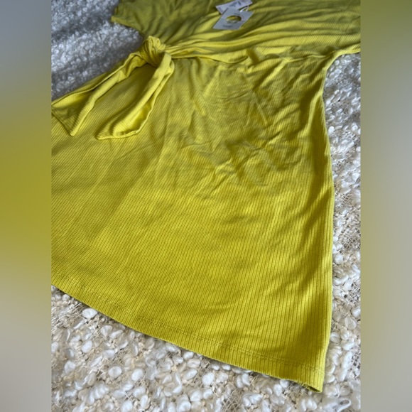 ✨NWT✨Daily Practice by Anthropologie. Nico Tie-Waist Dress Chartreuse. Size M - Picture 9 of 14